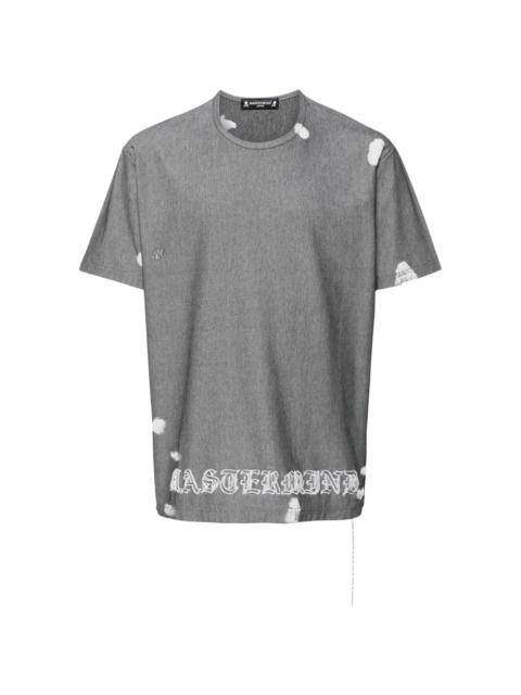 mastermind JAPAN Opal skull-embroidery T-shirt