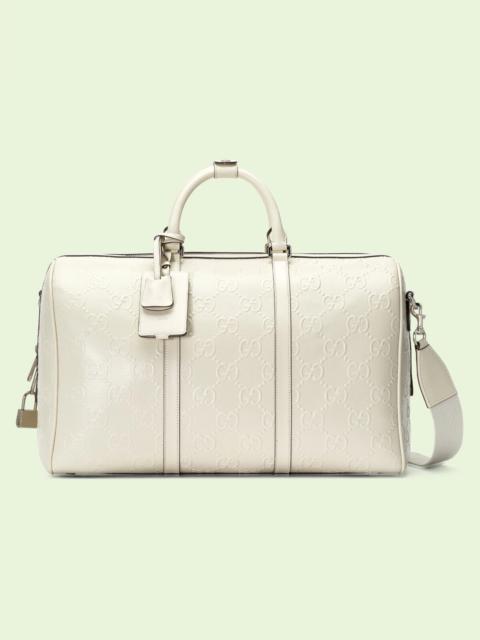 GUCCI GG embossed duffle bag