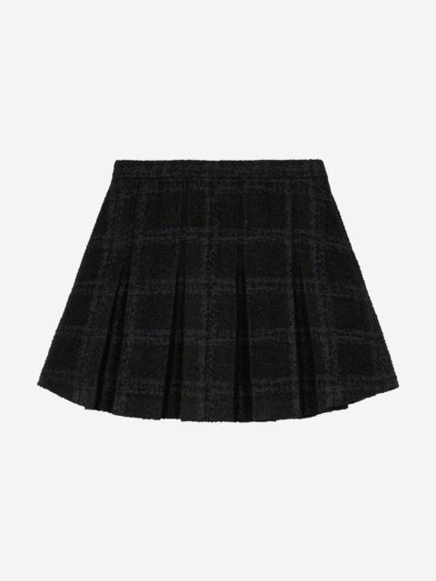 The Kooples SHORT NAVY PLEATED SKIRT