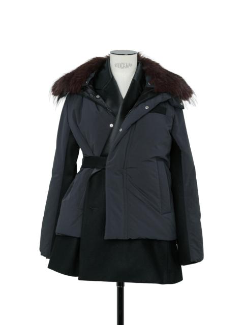 sacai Wool Melton x Puffer Jacket