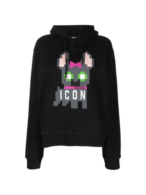 DSQUARED2 Icon Hilde cotton hoodie