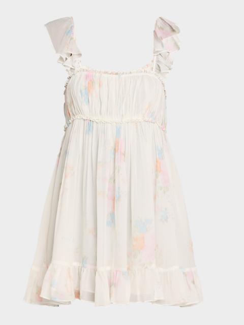 LoveShackFancy Zanira Floral Mini Dress