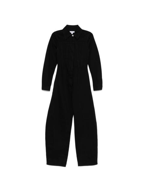 オールインワン・サロペット ALAIA ROUND DENIM JUMPSUIT Round denim jumpsuit in blue - Alaia | Mytheresa