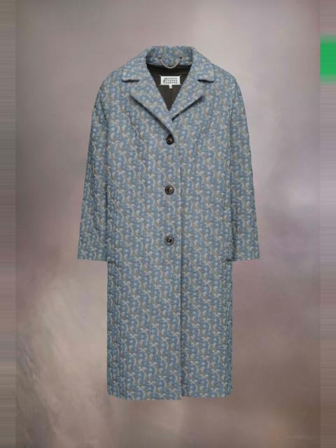 Maison Margiela Knitted jacquard coat