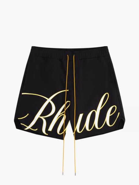 Rhude SCRIPT LOGO SWIM SHORT