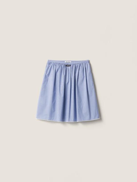 Gingham check skirt