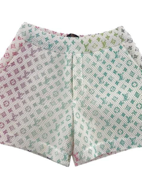 Louis Vuitton Amen Break Gradient Monogram Mesh Shorts "White Multi" 1A9V7J