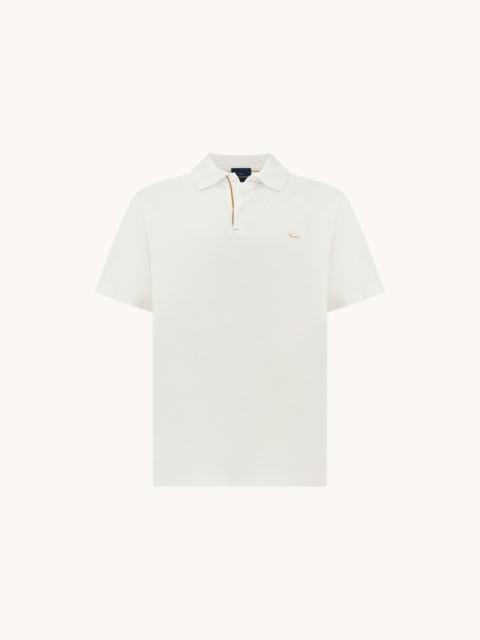 Paul & Shark POLO IN DOUBLE MERCERISED COTTON JERSEY