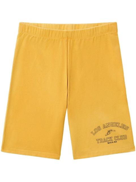 Sporty & Rich Track Club cotton shorts