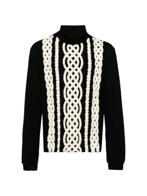 TAAKK cable-knitted jumper