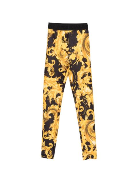 VERSACE JEANS COUTURE Barocco-print leggings