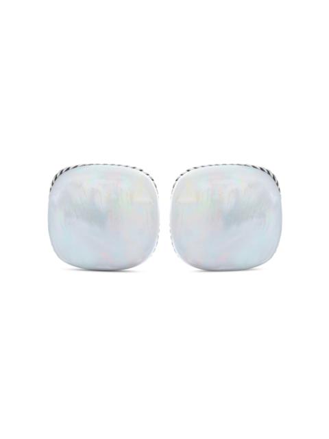 DAVID YURMAN Men's Streamline Cushion Cufflinks in Sterling Silver - Mother Of Pearl