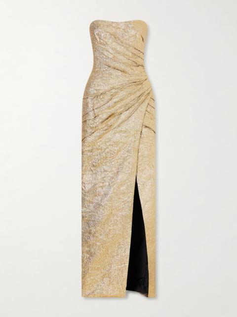 MARMAR HALIM Metallic Jacquard Gown