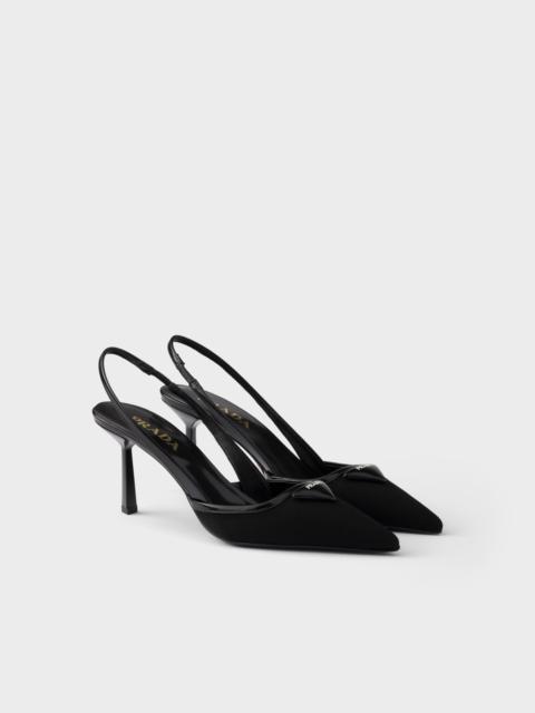Prada Fabric slingback pumps
