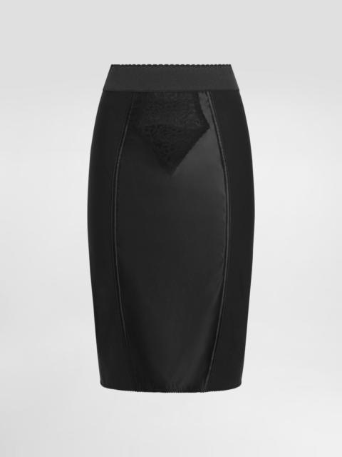 Dolce & Gabbana Lace and satin skirt