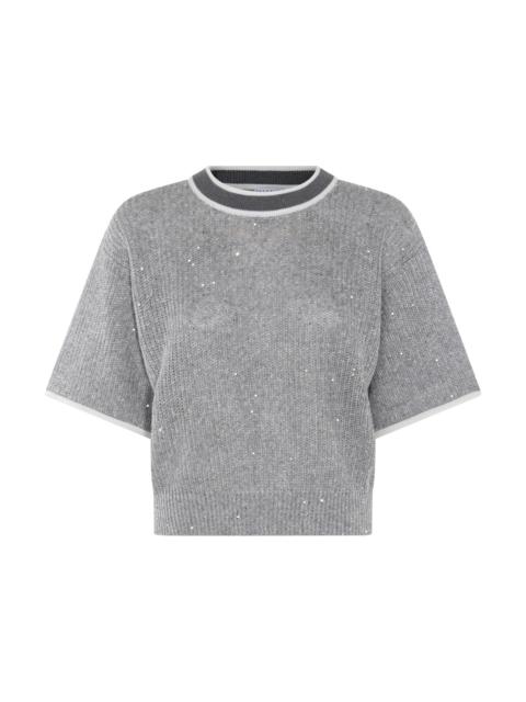 grey linen knitwear
