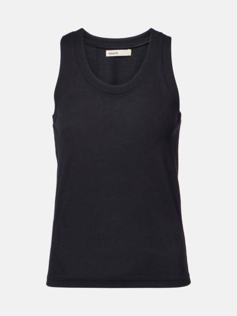 KHAITE Isha cotton-blend jersey tank top
