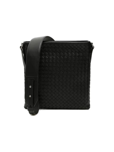 Bottega Veneta Bottega Veneta Intrecciato Weave Messenger Bag Black