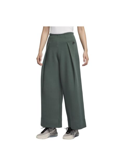 Nike (WMNS) Nike Sportswear Tech Fleece High-Waisted Pants Asia Sizing 'Green' FV8053-338