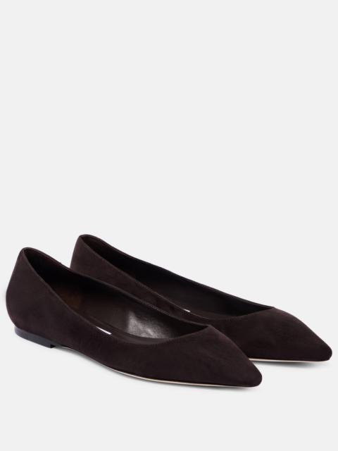 JIMMY CHOO Romy suede ballet flats