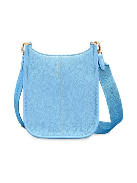 MAISON de SABRÉ Women's Mini Leather Saddle Bag - Sky Blue