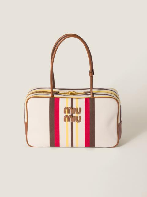 Miu Miu Beau canvas and leather bag