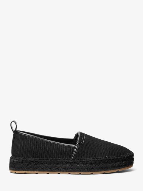 MICHAEL KORS Elias Cotton Canvas Slip-On Espadrille