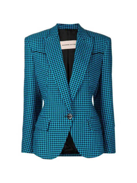 ALEXANDRE VAUTHIER houndstooth single-breasted blazer
