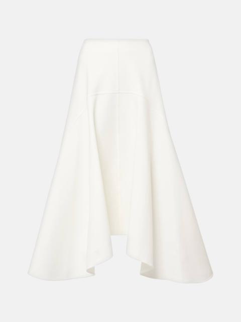 Plan C Cotton-blend midi skirt