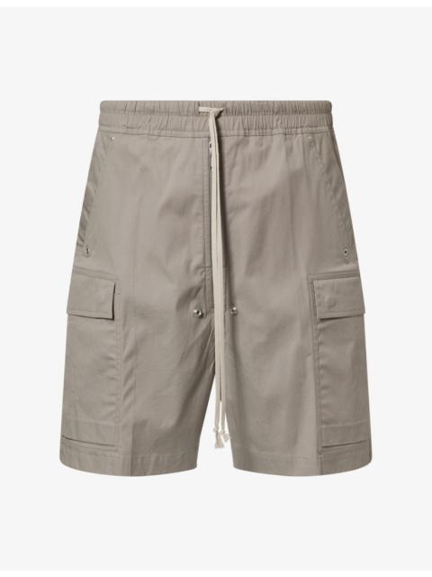 Rick Owens Cargobela Patch-Pocket Cotton-Blend Shorts