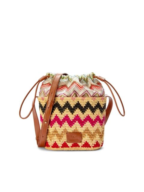Missoni zigzag-pattern bucket bag