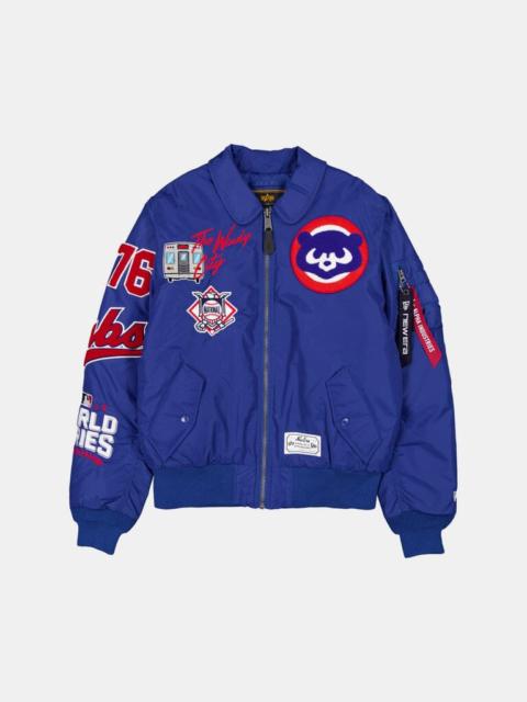 Nike CHICAGO CUBS X ALPHA X NEW ERA MA-1 COLLARED BOMBER JACKET