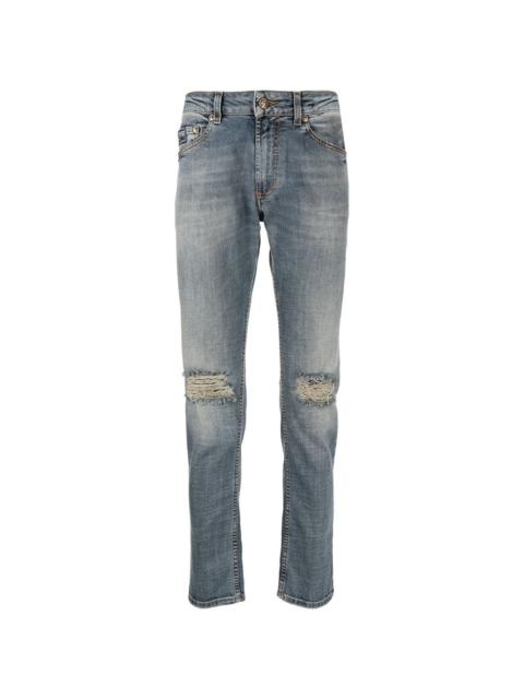 VERSACE JEANS COUTURE ripped-detailing skinny jeans