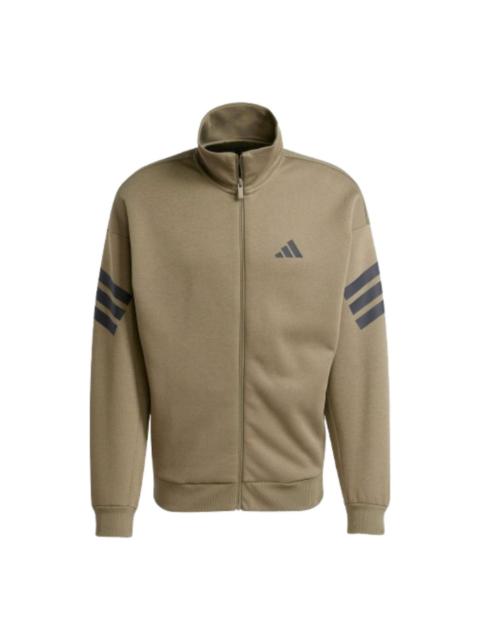 adidas adidas Future Icons 3-Stripes Woven Track Jacket 'Green Black' JD4887