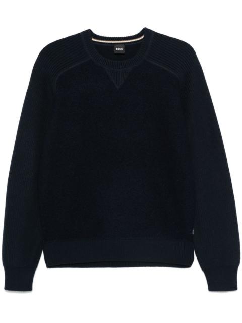 BOSS panelled sweater
