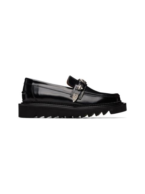 TOGA VIRILIS Black Leather Loafers