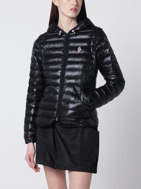 Moncler Grenoble Karura short transformable down jacket black