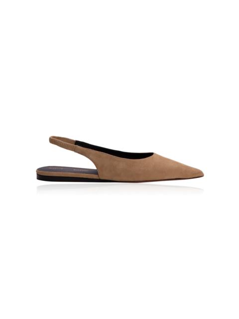 Spike Slingback Leather Flat brown