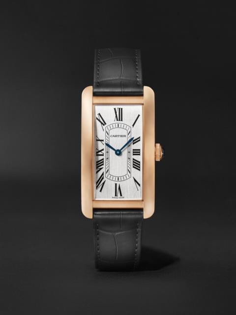 Cartier Tank Américane Automatic 18-Karat Rose Gold Watch, Ref. WGTA0134