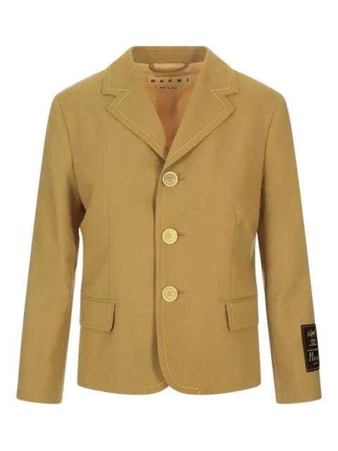 Marni button logo blazer