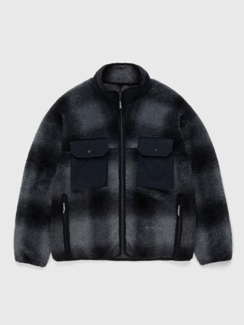 And Wander – Check Boa Jacket Black