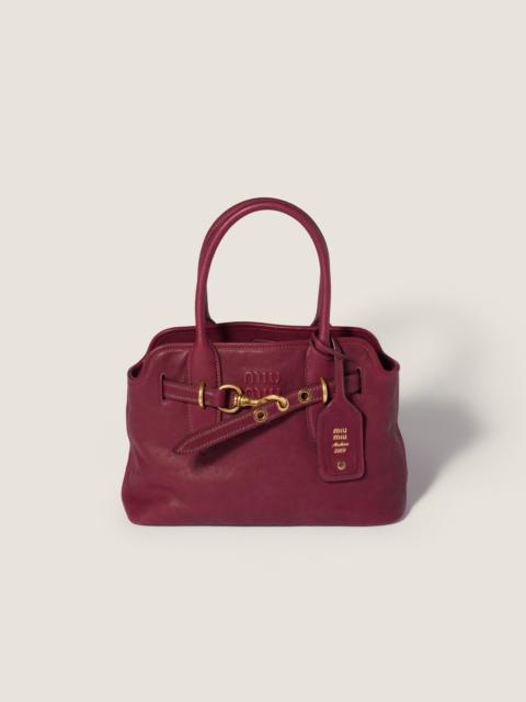 Miu Miu Aventure nappa leather bag