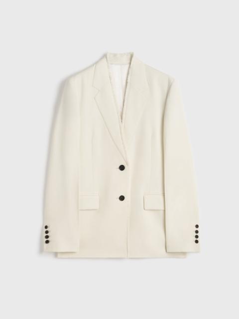 TOTEME Raw lapel jacket ecru