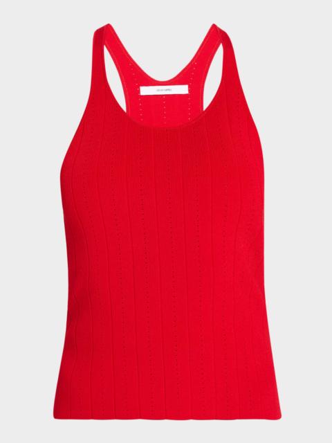 ADAM LIPPES Lumii Compact Jacquard Tank Top