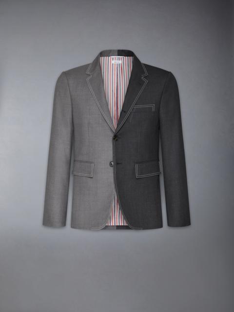 Thom Browne Funmix Twill Contrast Topstitching Classic Sport Coat