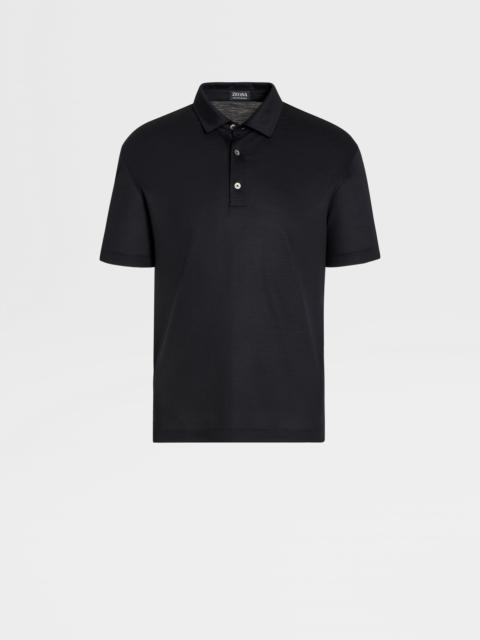 NAVY BLUE HIGH PERFORMANCE™ WOOL POLO SHIRT