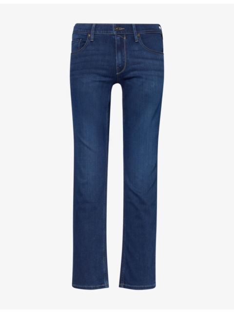 PAIGE Federal Straight-Leg Slim-Fit Stretch-Denim Jeans