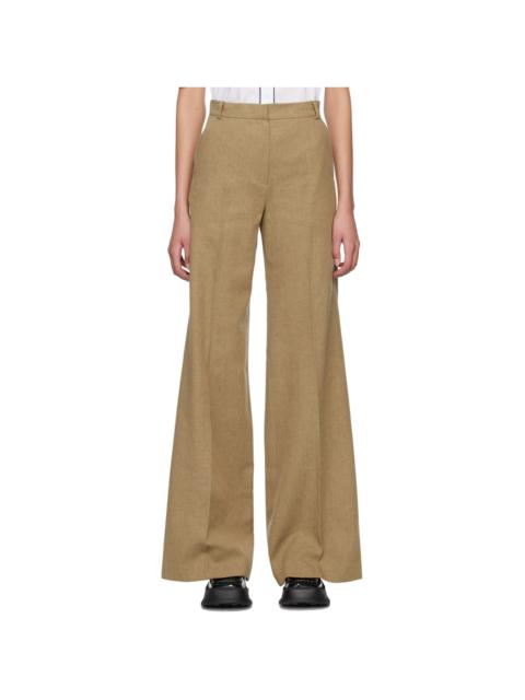 Brown Wide-Legs Trousers