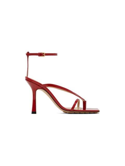 Bottega Veneta Red Stretch Strap Sandal