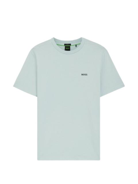 BOSS logo-print crew neck T-shirt